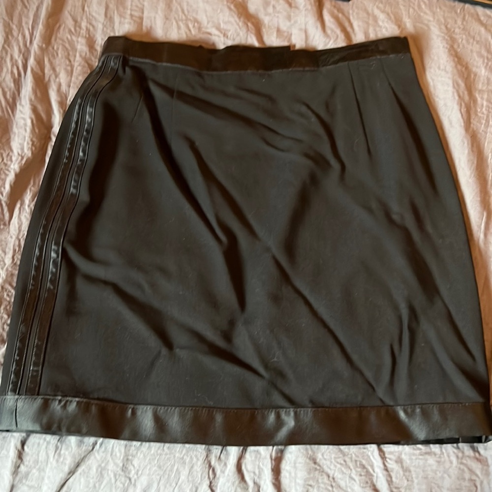 Wool Tuxedo Style Skirt - image 1